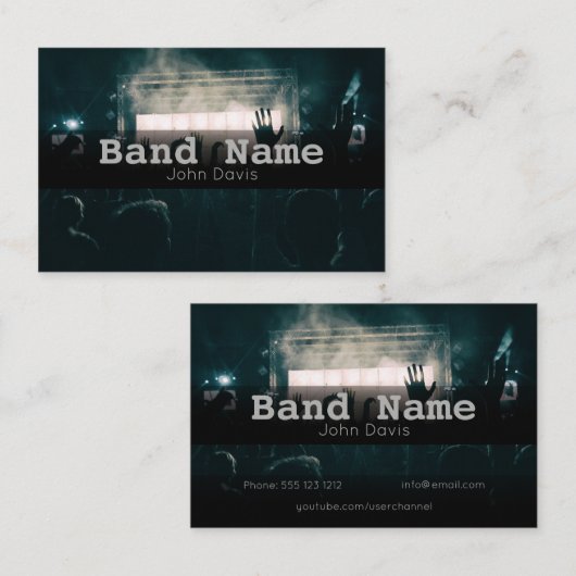 Einfache Namenskarte (Vorne/Hinten)