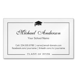 Einfache Namenskarte für den schwarzen und weißen 