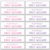 Einfache Namensliste Aufkleber (Vorderseite)