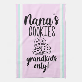 Einfache Nana's Cookies Grandkids Only Küchentuch