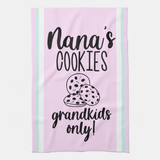 Einfache Nana's Cookies Grandkids Only Küchentuch (Vertikal)
