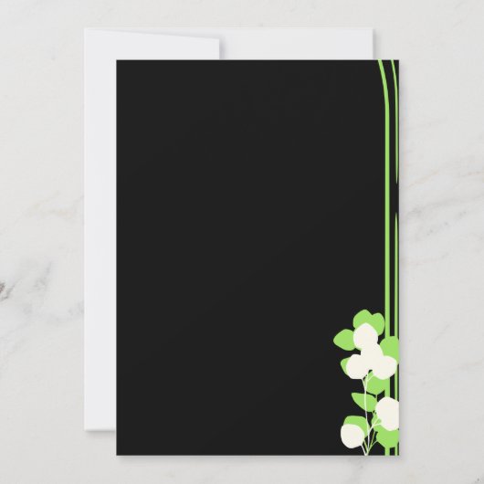 einfache Natur Einladung (Rückseite)