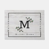 Einfache Naturegen - Anfangsbuchstaben Fußmatte (Vorderseite)