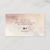 Einfache natürliche Auburn Earth Tones Visitenkarte (Rückseite)