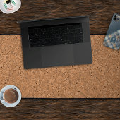 Einfache natürliche braune Imitate Korkmuster Schreibtischunterlage