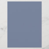 Einfache Nautic Anchor-Hochzeit | Dusty Blue Menükarte (Rückseite)