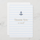 Einfache Nautikkarte Dankeskarte (Vorne/Hinten)