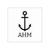 Einfache Nautische Ankermonogramm Gummistempel (Prägung)