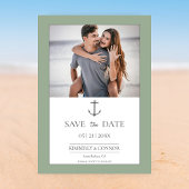 Einfache Nautische Verankerung Save the Date | Sag