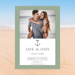 Einfache Nautische Verankerung Save the Date   Sag