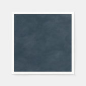 Einfache navy Blue Color Editierbare Wasserfarbe Serviette (Vorderseite)