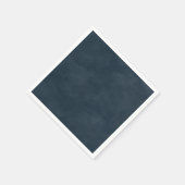 Einfache navy Blue Color Editierbare Wasserfarbe Serviette (Ecke)