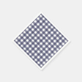 Einfache navy Gingham Serviette (Ecke)