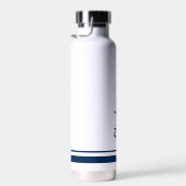Einfache Navy Streifen White Wedwater Flasche (Rechts)