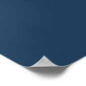 Einfache Navy Typografy Wedding Welcome Sign Poster (Ecke)