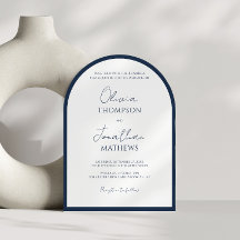 Einfache Navyblaue quadratische Rahmen-Schrift Hoc