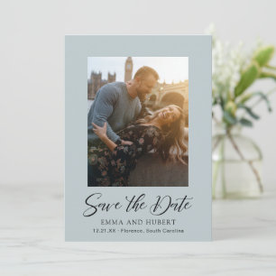 Einfache Nebel Minimalistisch Moderne Elegante Hoc Save The Date