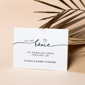 Einfache neue Zuhause - Ankündigung zur Adressvers Postkarte