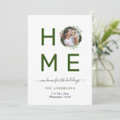 Einfache neue ZUHAUSE für den Holiday Wreath Foto Ankündigung (Stehend Vorderseite)