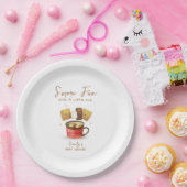 Einfache Neutral S'more Fun Fall Baby Dusche Pappteller (Party)