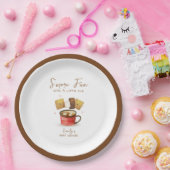 Einfache Neutral S'more Fun Fall Baby Dusche Pappteller (Party)