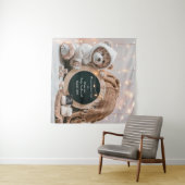 Einfache neutrale digitale Schwangerschaftsankündi Wandteppich (Beispiel (Horizontal))