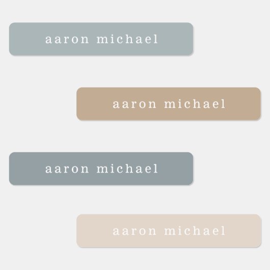 Einfache neutrale Kinder benennen Labels Etiketten (Gruppe)