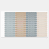 Einfache neutrale Kinder benennen Labels Etiketten (Blatt)