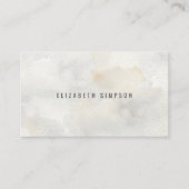 Einfache neutrale Minimalfarben Visitenkarte (Vorderseite)