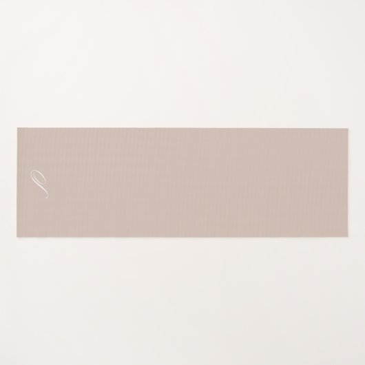 Einfache, neutrale Minimalistische Taubenübung Yogamatte (Vorderseite (Horizontal))