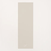 Einfache, neutrale Minimalistische Übung in Beige Yogamatte (Vorderseite)
