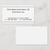 Einfache, neutrale und Schlichte Visitenkarte (Vorne/Hinten)