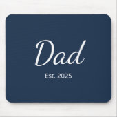 Einfache New Dad Classic Navy Blue Mousepad (Vorne)