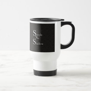 Einfache nicht flache Reise-Tasse Reisebecher