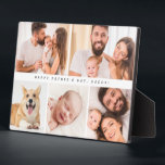 Einfache Niedlich Happy väterliche Papa Foto Colla Fotoplatte<br><div class="desc">Feiern Sie den Vatertag mit unserem "Niedlichen Tag des Glücks zum Vater Daddy Collage Easel Plaque". Dieses charmante Foto Plaque besticht durch eine Collage Ihrer Lieblingsfotos und ist somit ein einzigartiger und herzlicher Sake. Dieses personalisierte Geschenk eignet sich perfekt für die Präsentation von Erinnerungen, die in der Erinnerung von Liebe...</div>