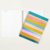 Einfache Niedliche Abstrakte Wasserfarben Streifen Planer (Anzeige)