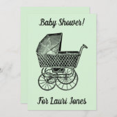 Einfache niedliche Babydusche zu erschwinglichen P Einladung (Vorne/Hinten)