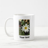 Einfache Niedliche benutzerdefinierte Daisy-Blume Kaffeetasse (Links)
