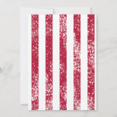 Einfache Niedliche, blaue Amerikanische Unabhängig Einladung (Rückseite)