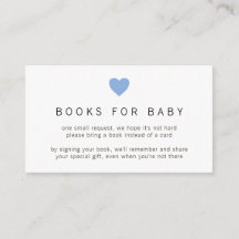 Einfache Niedliche Blue Heart Books für Babydusche