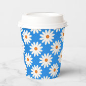 Einfache Niedliche Blumendärme Pappbecher (Vorderseite)