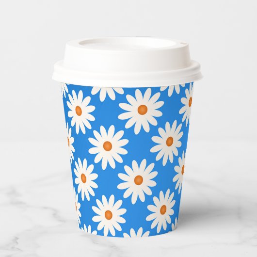 Einfache Niedliche Blumendärme Pappbecher (Vorderseite)