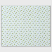 Einfache Niedliche Blumenmuster-Rose Geschenkpapier (Flach)