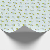 Einfache Niedliche Blumenmuster-Rose Geschenkpapier (Ecke)