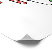 Einfache Niedliche Bunny Animal Cartoon Weihnachte Poster (Ecke)