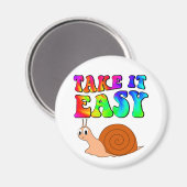 Einfache Niedliche Cartoon-Schnecke mit Groovittex Magnet (Vorderseite/Rückseite)