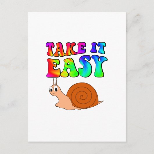 Einfache Niedliche Cartoon-Schnecke mit Groovittex Postkarte (Vorderseite)