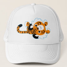 Einfache Niedliche Cartoon Tiger Hat
