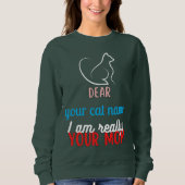 Einfache Niedliche Cat Mama Mütter Tagesgeschenk Sweatshirt (Vorderseite)