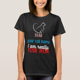 Einfache Niedliche Cat Mama Mütter Tagesgeschenk T-Shirt